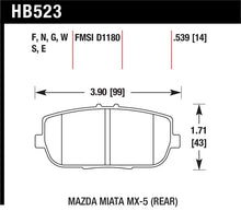 Load image into Gallery viewer, Hawk 06-10 Mazda Miata MX-5 DTC-30 Race Rear Brake Pads - HB523W.539