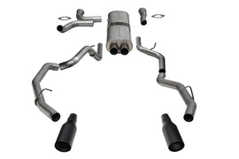 Corsa 25-26 RAM 1500 RHO Crew Cab 3.0L Turbo Cat-Back Dual Rear Exit w/ 5in Single Black Pro Series - 21389BPC