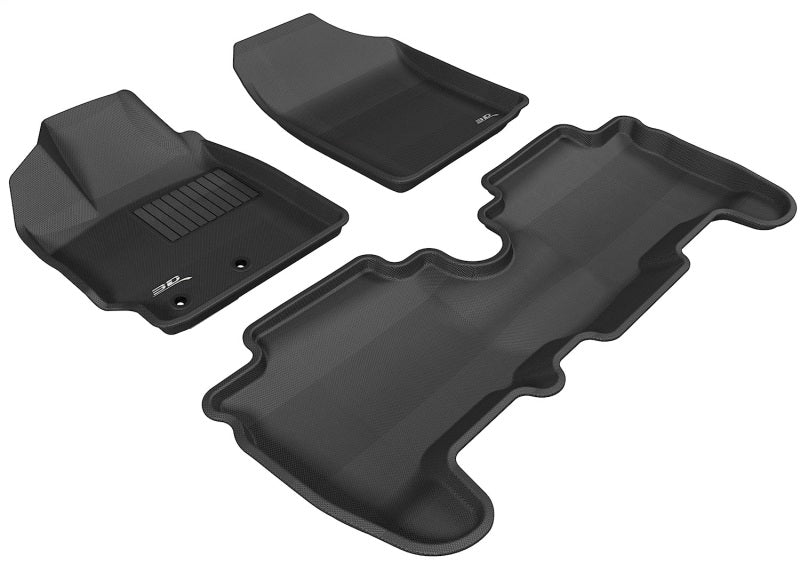 3D MAXpider 07-11 Toyota Yaris HB Kagu Black Full Set - L1TY02401509