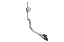 Corsa 2021-2025 Ford F-150 SuperCrew/6.5in Bed 5.0L V8 Xtreme Cat-Back Dual Side Exit-Black PVD