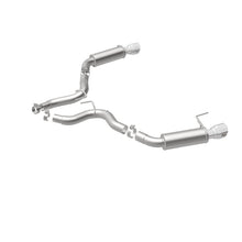 Load image into Gallery viewer, MagnaFlow Axle Back, SS, 3in, Competition, Dual Split Polished 4.5in Tip 2015 Ford Mustang GT V8 5.0 - 19103