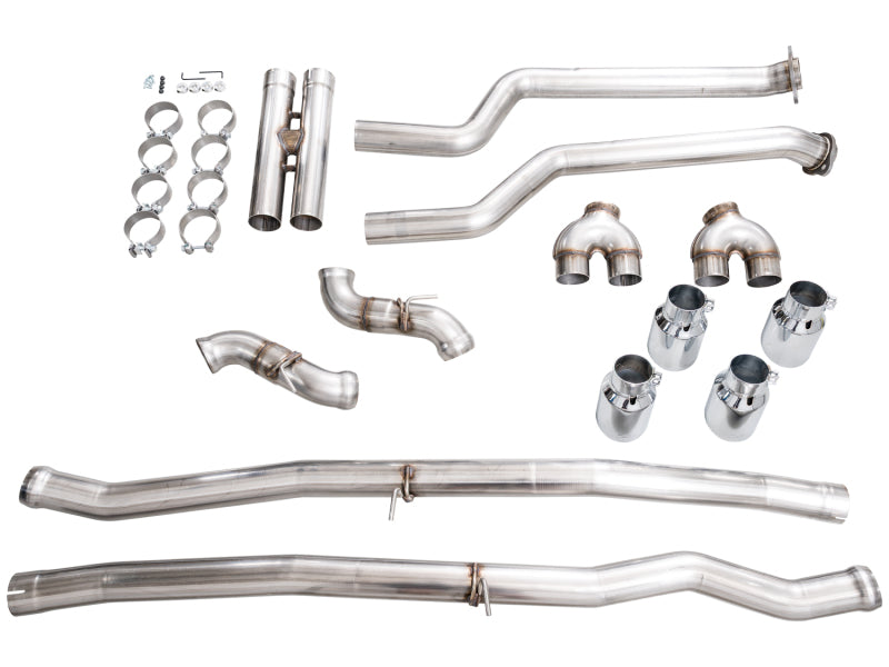 AWE Tuning BMW G90/G99 M5 Track Edition Cat-Back Exhaust - Chrome Silver Tips - 3020-42790