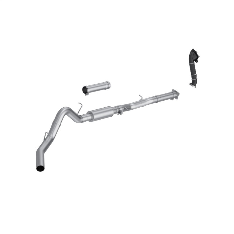 MBRP 01-04 Chevy Silverado / GMC Sierra 2500/3500HD 4in OD CatBack Single Side Exit w/ Downpipe - AL - S6001P