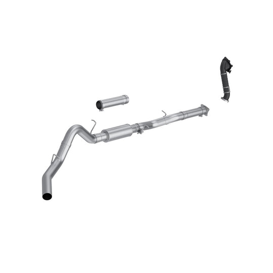 MBRP 01-04 Chevy Silverado / GMC Sierra 2500/3500HD 4in OD CatBack Single Side Exit w/ Downpipe - AL - S6001P