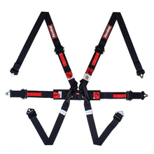 Load image into Gallery viewer, RaceQuip Black FIA 6pt Pull Up Lap FHR Formula Sub - 857007