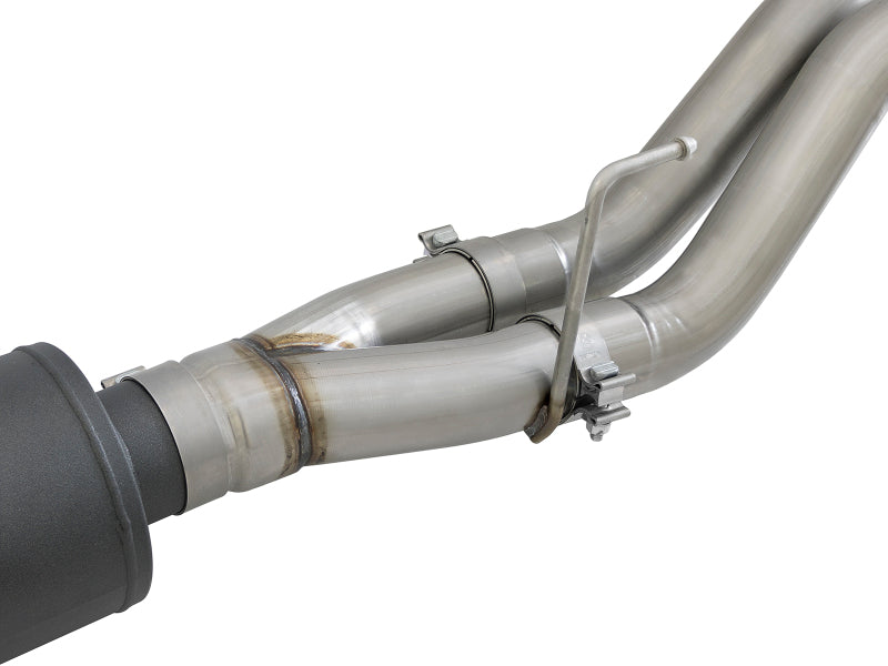 aFe MACH Force-Xp 3in to 3-1/2in 304 SS Cat-Back Exhaust w/Black Tip 17-18 Ford F-150 Raptor V6 3.5L - 49-33094-B