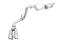 Load image into Gallery viewer, AWE Tuning 2015+ Ford F-150 0FG Single Exit Performance Exhaust System w/4.5in Chrome Silver Tips - 3015-22066