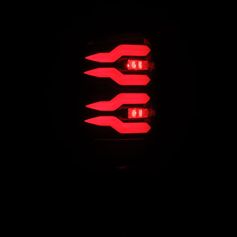 AlphaRex 94-01 Dodge Ram 1500/2500/3500 LUXX-Series LED Tail Lights - Black/Red - 643003