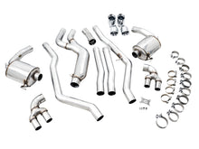 Load image into Gallery viewer, AWE Tuning 2019+ BMW M340i (G20) Non-Resonated Touring Edition Exhaust - Quad Chrome Silver Tips - 3015-42148