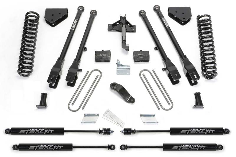 Fabtech 08-16 Ford F250/F350 4WD 4in 4Link Sys w/Coils & Stealth - K2212M