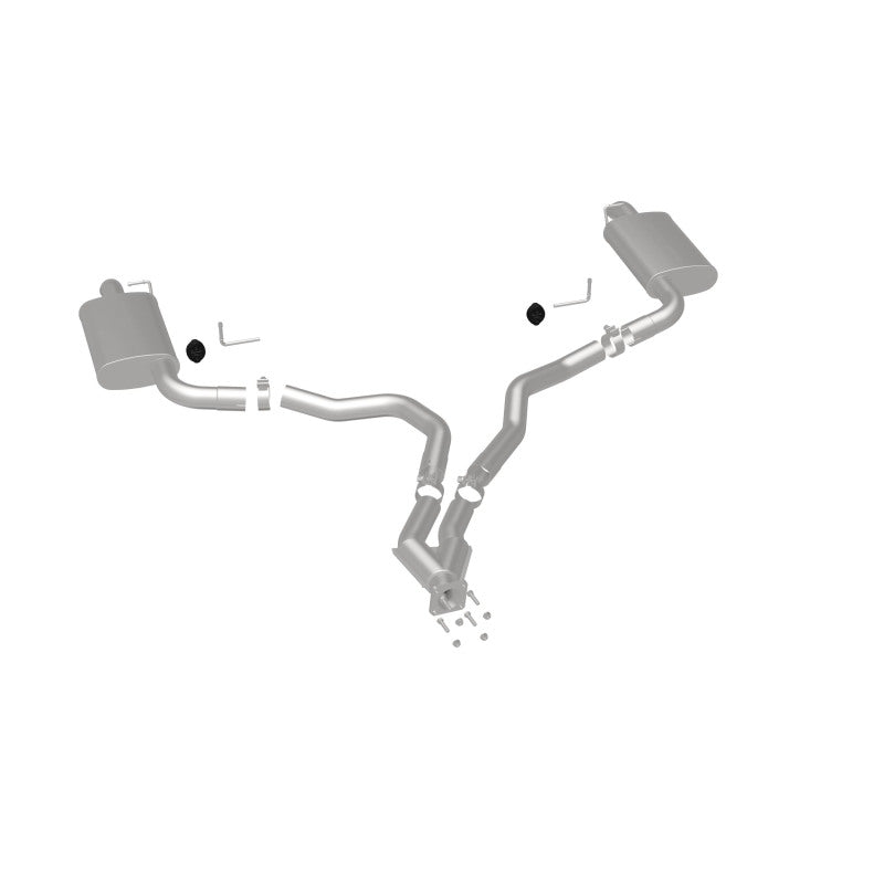 MagnaFlow 75-79 Chevy Corvette V8 5.7L Dual Split Rear Exit Stainless Cat-Back Perf Exhaust - 16710