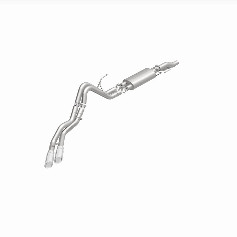 MagnaFlow 11 Ford F-150 3.7L/5.0L/6.2L SS Catback Exhaust Dual Same Side Exit w/ 3.5in SS Tips - 15461