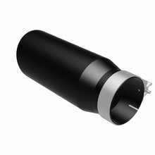 Load image into Gallery viewer, MagnaFlow Tip Stainless Black Coated Single Wall Round Single Outlet 5in Dia 4in Inlet 13in L - 35238
