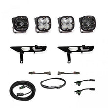 Load image into Gallery viewer, Baja Designs 2021+ Ford F150 Fog Pocket Kit SAE Clear Squadron Sport DC with Upfitter - 447697UP