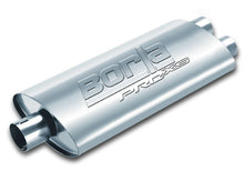 Load image into Gallery viewer, Borla Universal Center/Dual Oval 3in In / 2.5in Out 19in x 4in x 9.5in Notched PRO-XS Muffler - 400487
