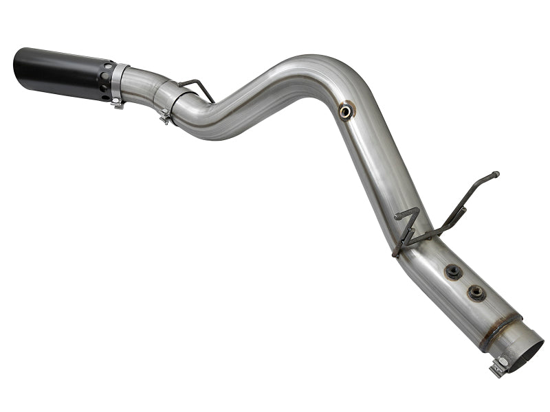 aFe LARGE BORE HD 5in 409-SS DPF-Back Exhaust w/Black Tip 2017 GM Duramax V8-6.6L (td) L5P - 49-44085-B