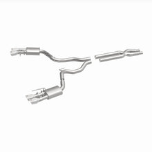 Load image into Gallery viewer, MagnaFlow SYS Cat-Back 2018 Ford Mustang GT 5.0L Competition Dual Exit Polished 4in Tips - 19368