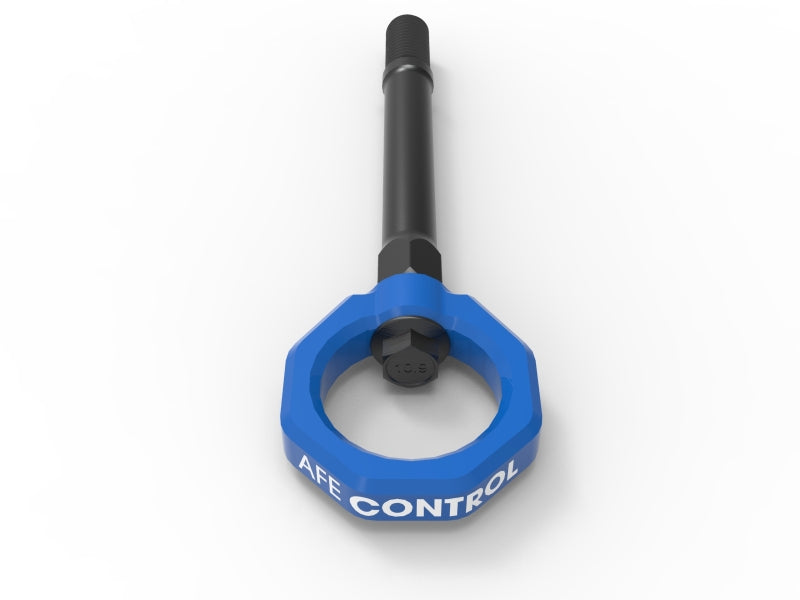 aFe CONTROL Front Tow Hook Chevrolet Corvette (C8) 20-25 V8-6.2L- Blue - 450-401014-L