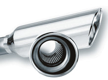 Load image into Gallery viewer, Borla 2.25in Inlet 4in Round Rolled Angle Cut Resonated x 13in Long Exhaust Tip - 20248