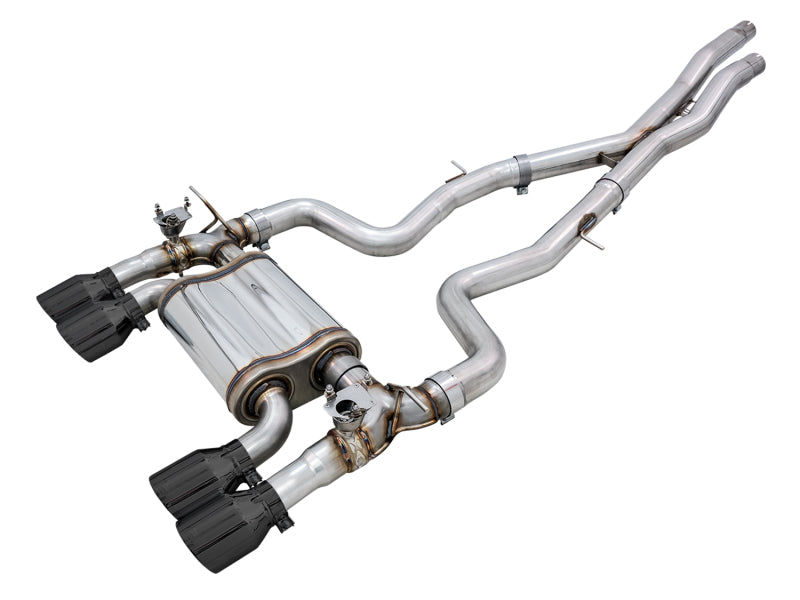 AWE Tuning BMW F8X M3/M4 SwitchPath Cat-Back Exhaust - Diamond Black Tips - 3025-43074