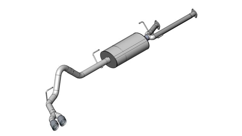 Corsa 2011-2021 Toyota Tundra Double Cab/Crew Max 5.7L V8 Black Sport Cat-Back Exhaust - 14916BLK