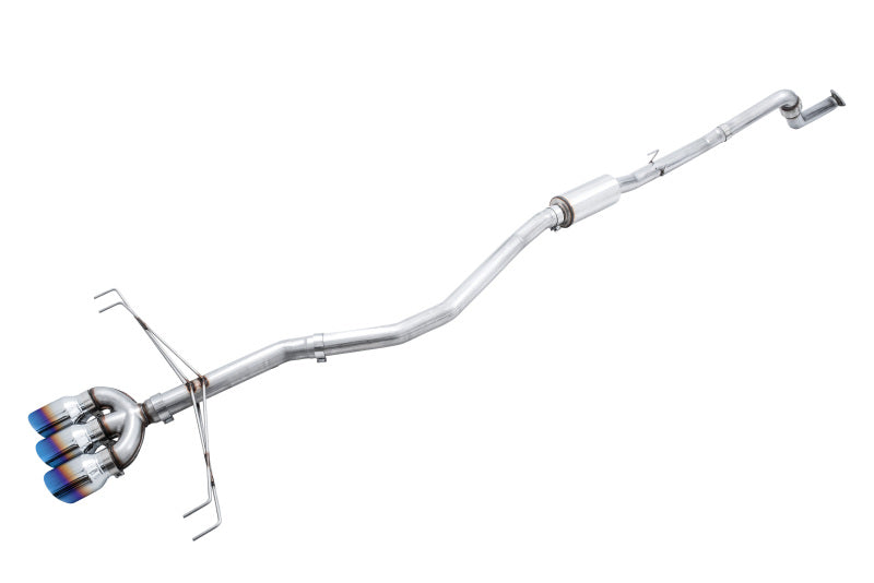 AWE 17-21 Honda Civic Type R Track Edition Triple Vapor Blue Exhaust - 3020-59004