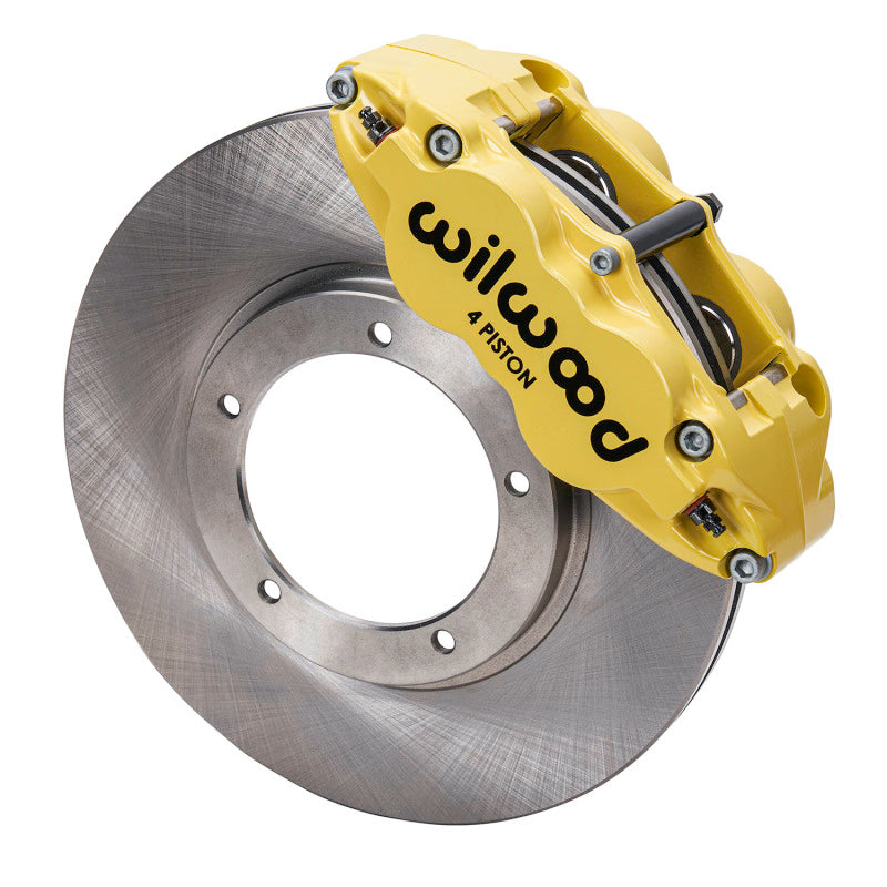Wilwood 69-83 Porsche 911 Front Superlite Brake Kit 3.5in MT Plain Face - Yellow - 140-16679-Y
