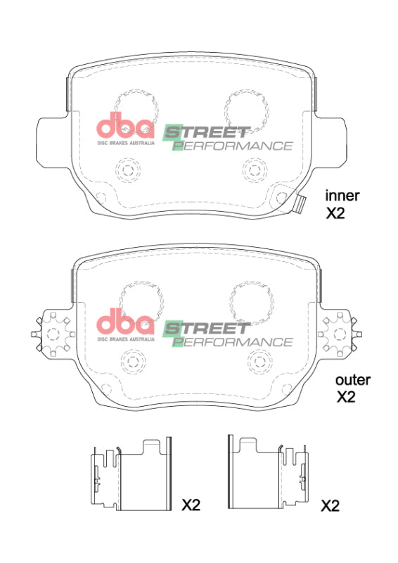 DBA 2019+ Tesla Model 3 Standard/Long Range SP Performance Rear Brake Pads - DB15161SP