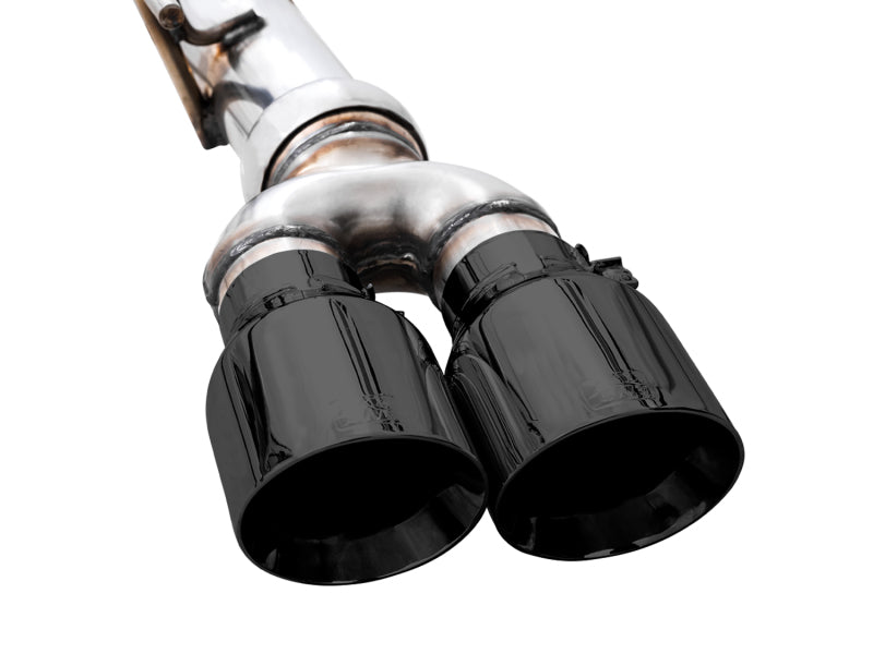 AWE Tuning 4th Gen GM 1500 6.2L 0FG Cat-Back Split Rear Exit (w/ Bumper Cutouts) - Quad Diamond Tips - 3015-43204