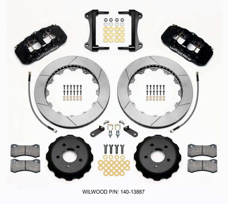 Wilwood AERO6 Front Hat Kit 15.00 15-23 Mustang w/Lines - 140-13887