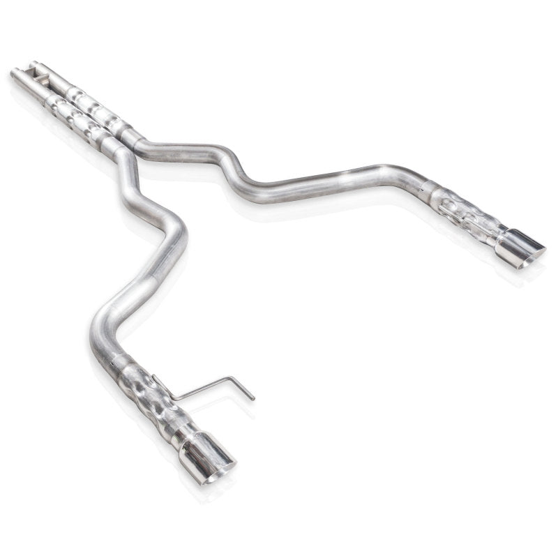 Stainless Works 2015-16 Mustang GT 3in Catback H-Pipe Retro Chambered Mufflers 2-1/2in Cores - M15CB
