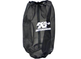 K&N 6.625in Base ID / 5.25in Top ID / 9.5in H Round Tapered Black Drycharger Air Filter Wrap - RC-4780DK