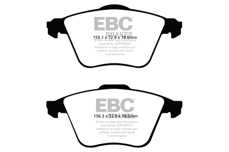 EBC 07-13 Mazda 3 2.3 Turbo Redstuff Front Brake Pads - DP31574C