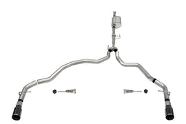 Corsa 2021-2025 Ford F-150 SuperCab/6.5ft Bed 3.5L V6 Sport Cat-Back Dual Rear Exit-Black PVD