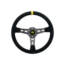 Load image into Gallery viewer, OMP RS Steering Wheel Black/Yellow D 350 - OD0-2055-071