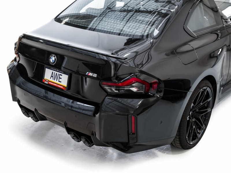 AWE Tuning 23-24 BMW G87 M2 Track Edition Exhaust - Diamond Black Tips - 3020-43487