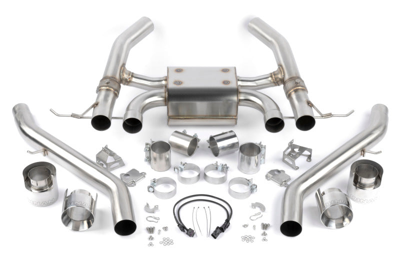 Dinan 21-27 BMW M3/M4 (G80/G82/G83) Valved Axleback Exhaust System - Polished Tips - D660-0093