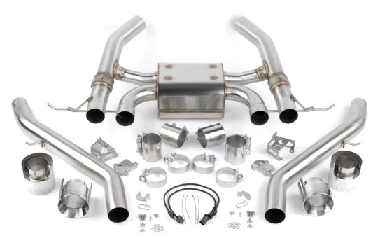 Dinan 21-27 BMW M3/M4 (G80/G82/G83) Valved Axleback Exhaust System - Polished Tips - D660-0093