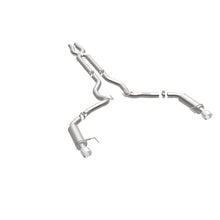 Load image into Gallery viewer, MagnaFlow Cat Back, SS, 3in, Competition, Dual Split Polished 4.5in Tips 2015 Ford Mustang GT V8 5.0 - 19101