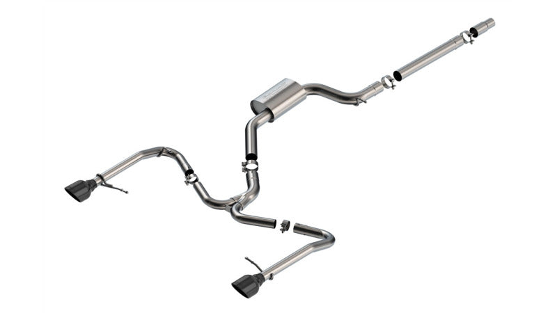 Borla 22-25 Volkswagen Jetta GLI S-type Cat-Back Exhaust w/ 5in Black Chrome Tips - 141033BC