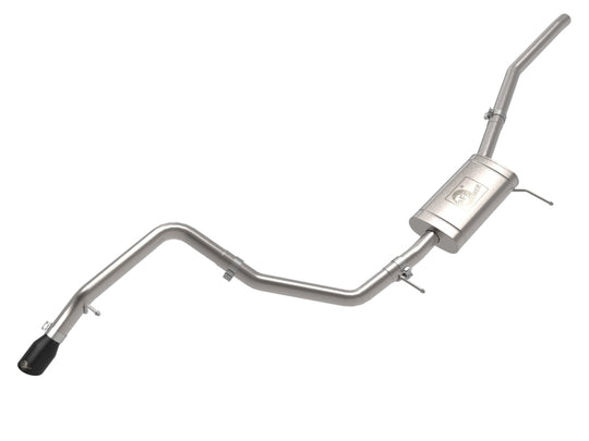 aFe 22-23 Ford Maverick EcoBoost L4 2.0L(t) Vulcan Series 2-1/2in 304 SS Cat-Back w/ Black Tip - 49-33145-B