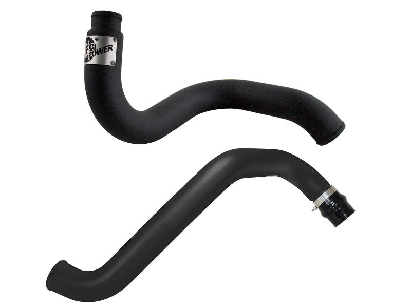 aFe BladeRunner 3in Black Intercooler Hot Cold Side Tubes Combo 02-04 GM Diesel Trucks 6.6L V8 (td) - 46-20045