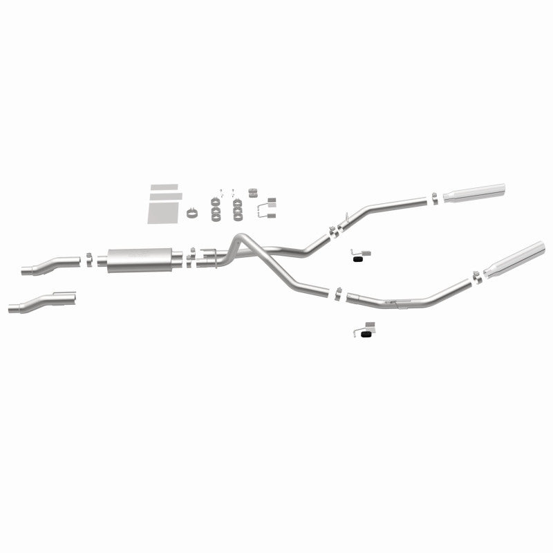 MagnaFlow 11 Ford F-150 3.7L/5.0L/6.2L SS Catback Exhaust Dual Split Rear Exit w/ 3.5in SS Tips - 15460