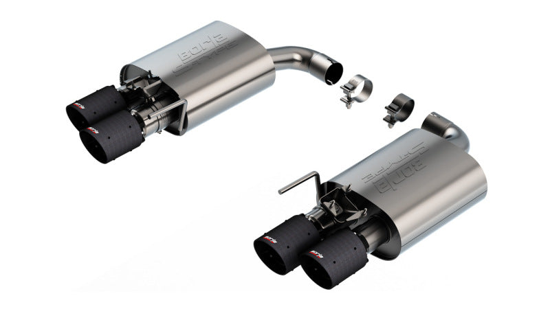 Borla 2024 Ford Mustang GT 5.0L V8 w/ Active Exhaust S-Type Axle-Back Exhaust System - Carbon Fiber - 11985CFBA