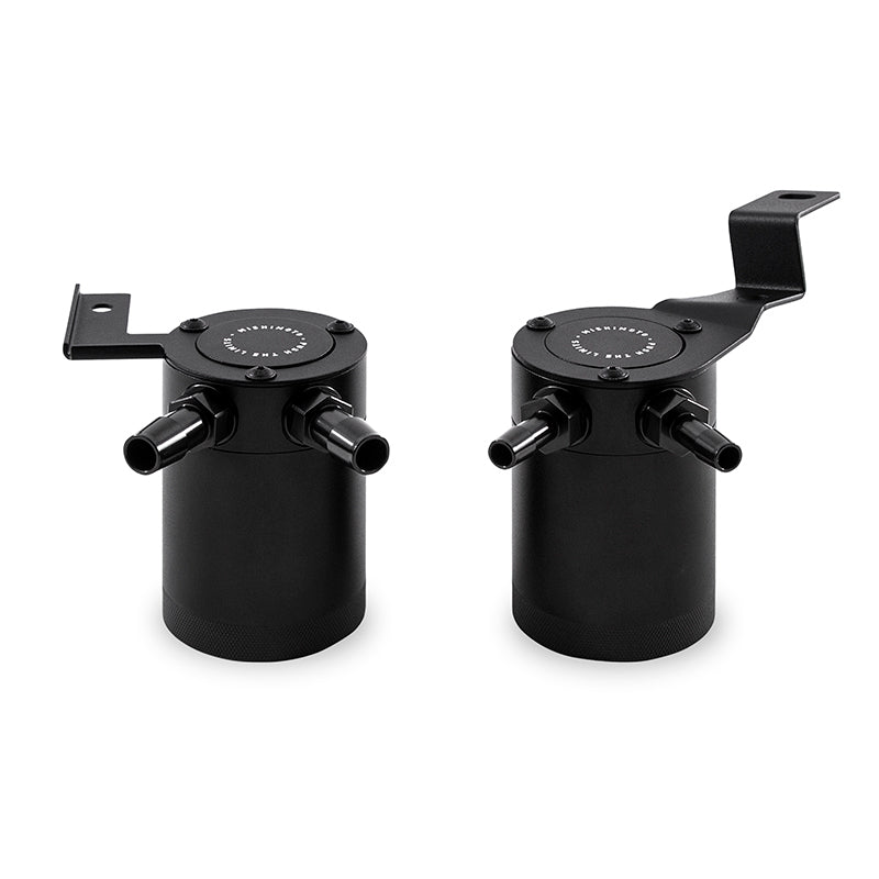 Mishimoto 2015+ Subaru WRX Baffled Oil Catch Can Kit - Black - MMBCC-WRX-15SBE