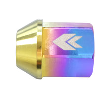 Load image into Gallery viewer, NRG 200 Series M12 X 1.5 Titanium Lug Nut Set - 21 Pc w/Lock Key Socket - Neochrome - LN-T200MC-21
