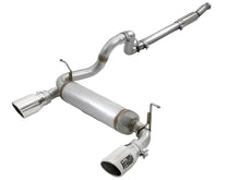 Load image into Gallery viewer, aFe Rebel Series 409 Stainless Steel Cat-Back Exhaust 18-21 Jeep Wrangler JL 2.0L (t) - Polished Tip - 49-48096-P