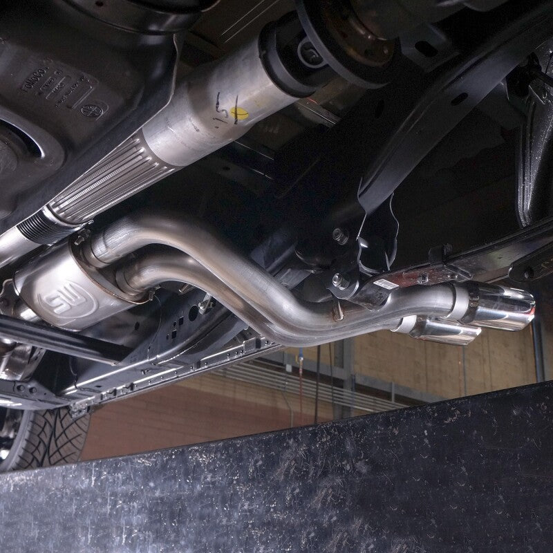 Stainless Works 15-19 Ford F150 5.0L Lightning Exit Catback System w/ 4in Tips - FT18CBFT