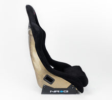 Load image into Gallery viewer, NRG FRP Bucket Seat ULTRA Edition - Large (Black Alcantara/Gold Glitter Back) - FRP-302BK-ULTRA