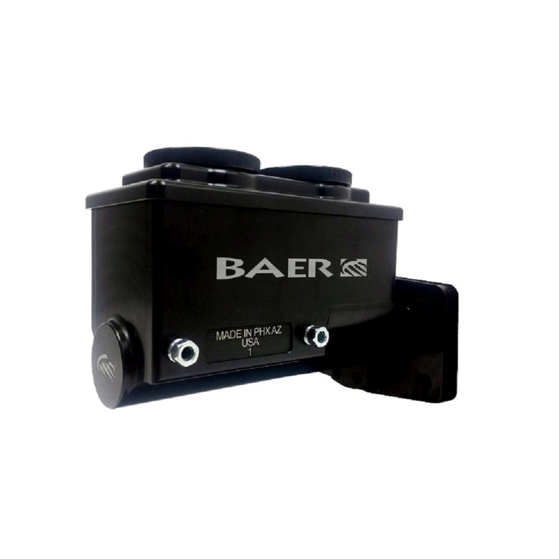 Baer Brakes Mopar 1in Bore Remaster 4-Bolt Left Port Master Cylinder Assembly - Black - 6801301LP